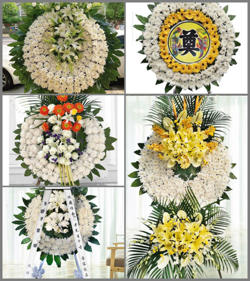 山东青岛胶州市马店镇陆家村花圈速递
